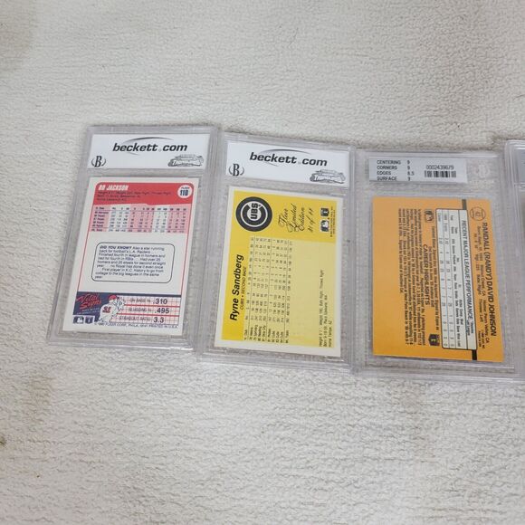 Baseball Cards Lot BCCG EGS Beckett Mint 1989 1990 1987 1985 Gem Jackson Bonds - Picture 4 of 13
